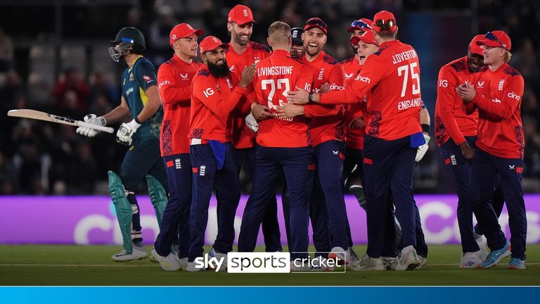 Liam Livingstone grabbed the nets of Marcus Stoinis and Tim David as England fought back in the T20 opener.