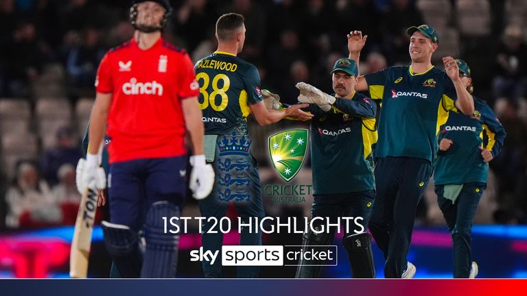 Highlights of the first T20 between England and Australia at The Utilita Bowl