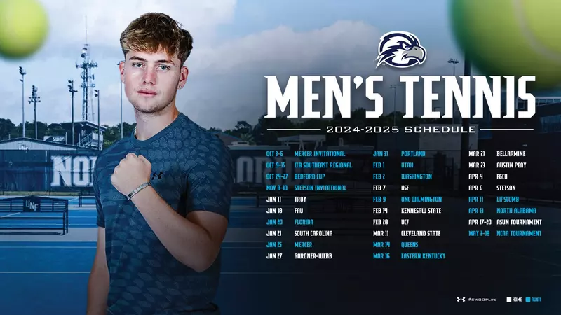 Men's tennis releases full slate for 2024-25 - University of North Florida Athletics